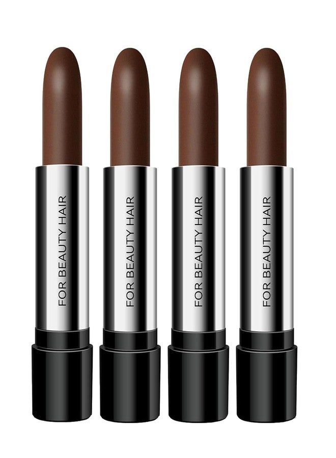 Suaxova 4PCS Dark Brown Hair Color Stick,Hair Color Touch-Up Stick Hair Dye Pen,4PCS Dark Brown Hair Color Stick,Compact and convenient,Long Lasting Fast Staining Cover Gray Hair,Physical covering - Image 1